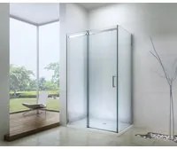 Mexen Omega 3-stenový sprchovací kút 150x90 cm, priehľadný, chróm, 825-150-090-01-00-3S