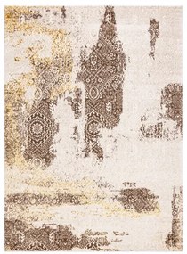 Moderný MEFE koberec 8731 Ružica, vintage, béžový