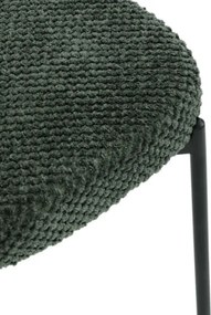Jedálenská stolička bouclé, zelená CT-W1077 GRN2