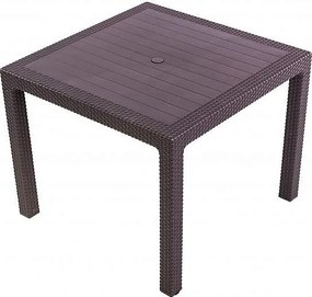 DEOKORK Záhradná ratanová zostava CRAZY MINI 1+2 (hnedá)