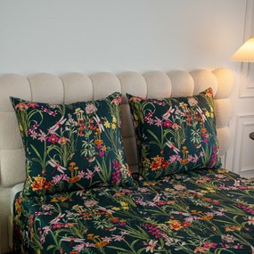 Obliečky z mikrovlákna MYSTIC GARDEN tmavo zelené Rozmer obliečky: 2 ks 70 x 90 cm | 200 x 220 cm