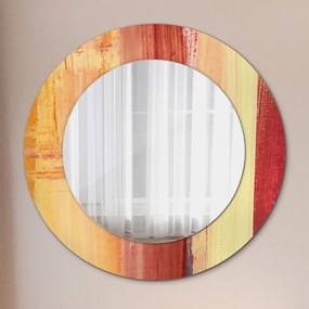 Okrúhle ozdobné zrkadlo Abstraktný obrázok fi 50 cm