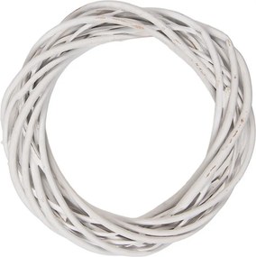 Prírodný biely ratanový veniec Rattan XS - Ø 20*4 cm
