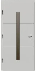 Vchodové dvere Tavira drevené 110x210 cm L biele