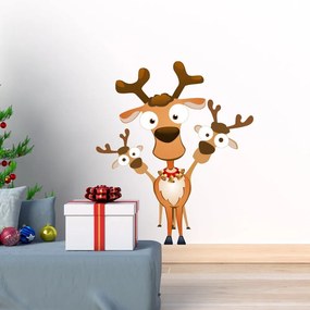 Vianočná samolepka Ambiance Noel Les Rennes Malicieux