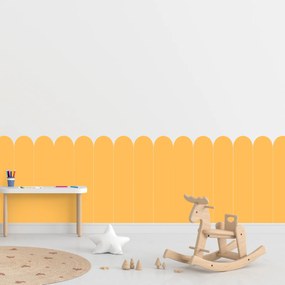 PIPPER. Textilná samolepiaca tapeta - Oblúk - Žltá farba Farba: Tmavá, Veľkosť: 80 cm