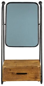 Nástenné zrkadlo so šuplíčkom - 46*27*90 cm