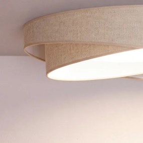 BRILAGI - LED stmievateľné svietidlo VELVET TWIST LED/36W/230V CCT pr. 65 cm WT béžová + diaľkové ovládanie