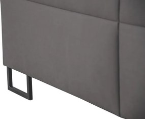 Posteľ Amy 180x200 cm, tmavo šedá látka