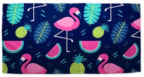 Sablio Uterák Ružoví plameniaci - 70x140 cm