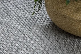 Šnúrkový koberec SIZAL TIMO 6272 kruh, svetlosivý