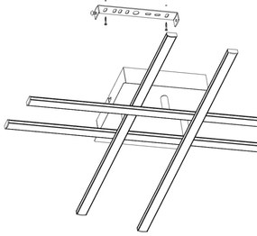Eglo 95568 - LED Stropné svietidlo LASANA 1 LED/24W/230V