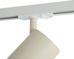 Moderný béžový reflektor pre 1-fázový koľajnicový systém GU10 70mm - Iconic Jeana Luxe