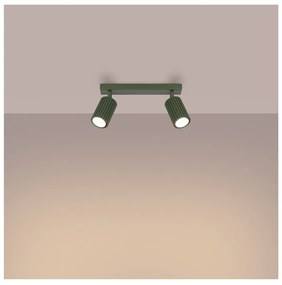 Zelené bodové svietidlo 6,5x30 cm Gleam – Sollux