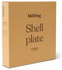 HK living Kameninový tanier Shell Sienna