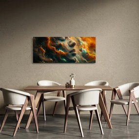 Obraz - Tvár vo vesmíre (120x50 cm)
