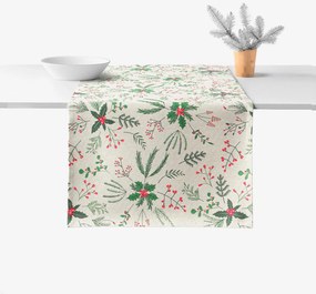 Goldea vianočný behúň na stôl valencia - lesné vetvičky 50x120 cm