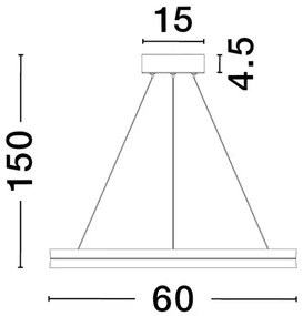 LED luster Cantria 60