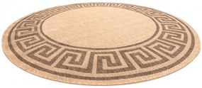 Koberec SIZAL FLOORLUX kruh 20014 mais / coffee
