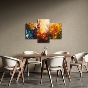 Obraz - Abstraktná maľba kvetov (90x60 cm)