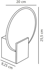 Nordlux - LED Stmievateľné kúpeľňové nástenné svietidlo HESTER LED/9,5W/230V biela