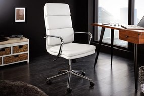 Dizajnová kancelárska stolička Taipa biela