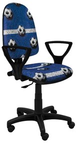 Detská stolička Bred futbal modrá