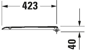Duravit 67390099 - WC sedátko SoftClose D-CODE 35 x 43,8 cm biele
