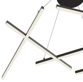 Maytoni MOD016PL-L75B - LED Luster na lanku LINE LED/79W/230V čierna