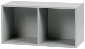 Sivá modulárna knižnica z borovicového dreva 81x41 cm Vt – vtwonen