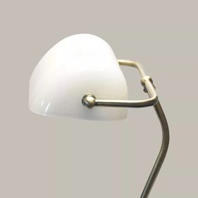 Kancelárska lampa Banker Nilsen E27 BRASS / WHITE MA002 MA002