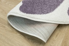 Koberec Lima M183A krémový / fialový