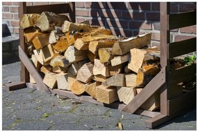 dobar Regál na palivové drevo „Ligno“, 133 x 77 x 169 cm  (100376915)