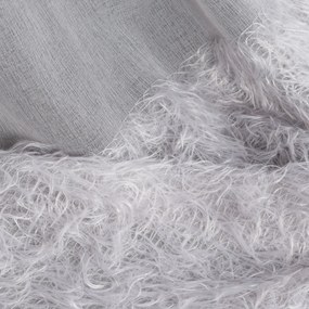 ZÁCLONA NA KRÚŽKOCH MARGARET2 140X250 CM STRIEBORNÁ