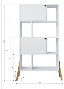 PROXIMA.store - Knižnica do detskej izby LOTTA - sivá