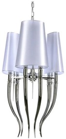 Azzardo AZ0028 - Luster na reťazi DIABLO 6xE14/11W/230V biela