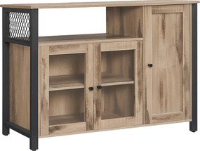 XXXLutz PRÍBORNÍK, hnedá, čierna, 110/75/33 cm Boxxx - Online Only drobný nábytok - 002543079301