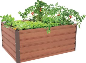 Vysoký záhon G21 Daisy 120 x 90 x 52 cm, kov,hnedý