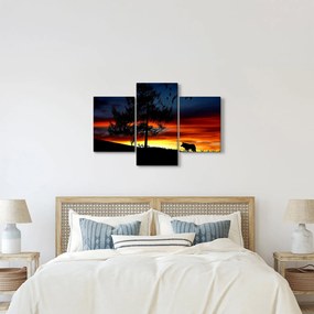 Obraz - Silueta vlka (90x60 cm)