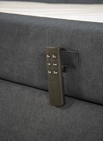 Posteľ boxspring s polohovaním Meryl 180x200 cm, antracitová látka