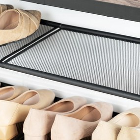 Botník s lavicí Vasagle Arvel 75 cm černý/šedý