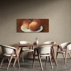 Obraz - Henri Fantin-Latour, Three Peaches on a Plate, reprodukcia (120x50 cm)