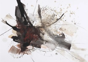 Sklenený obraz abstraktné maľby (70x50 cm)