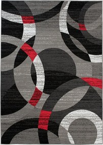 TA Koberec Z984B GRAY MAYA PP ESM Červený Obdĺžnikový Rozmer: 200x300 cm