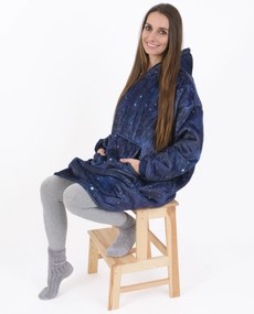 Baránková mikina mikroplyš – Hviezdna obloha veľkosť M