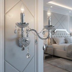 Toolight Toolight, nástenné svietidlo 2xE14, EBT019-2W, chrómová, OSW-01237