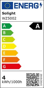 SOLIGHT LED Filament žiarovka číra A60 3,8 W/230V/E27/2700K/806Lm/360°