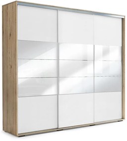Skriňa Milena A26 250 Zrkadlo Craft Zlatá /Biely