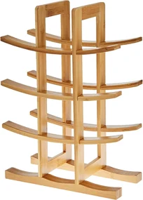 Tutumi Tutumi, stojan na víno z bambusu 42x30x16 cm 371572, hnedá, HOM-04100