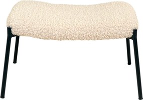 Krémovobiela podnožka z umelej kožušiny Glasgow – House Nordic